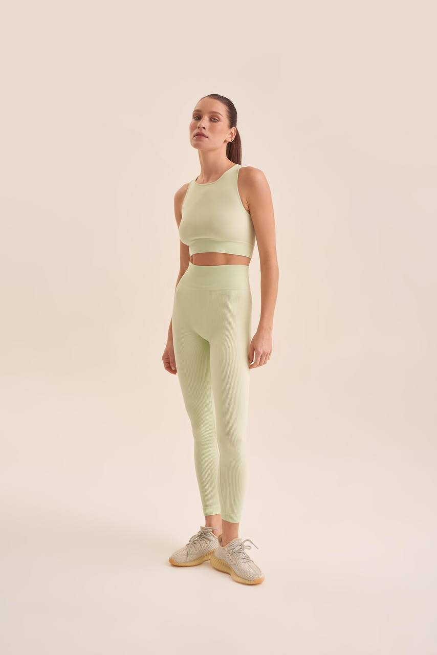 Дамски рипсени клинове — Minty Green